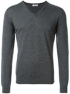 Fashion Clinic V-neck Sweater, Men's, Size: 48, Grey, Merino