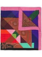 Etro Colour Blocked Scarf - Red