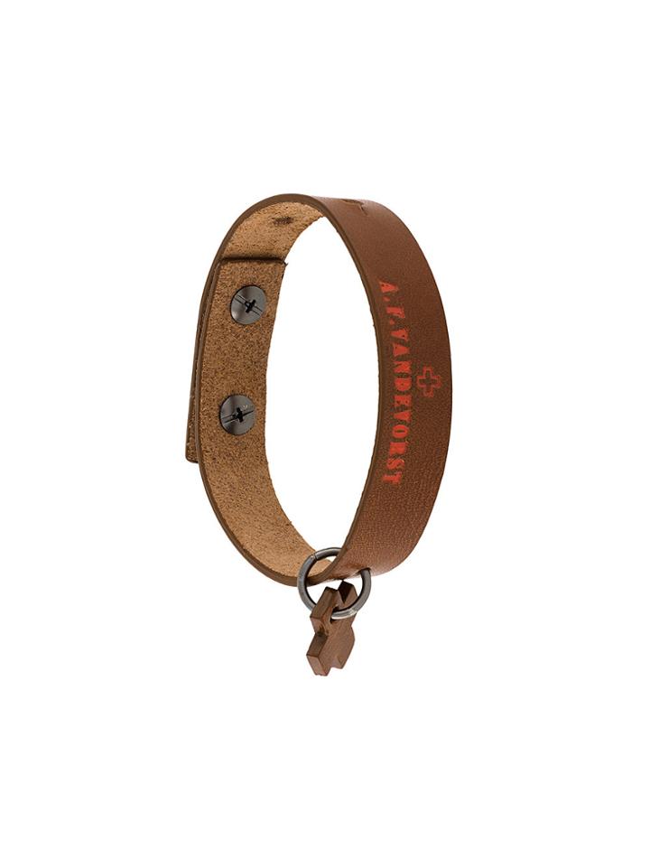 A.f.vandevorst Logo Bracelet - Brown
