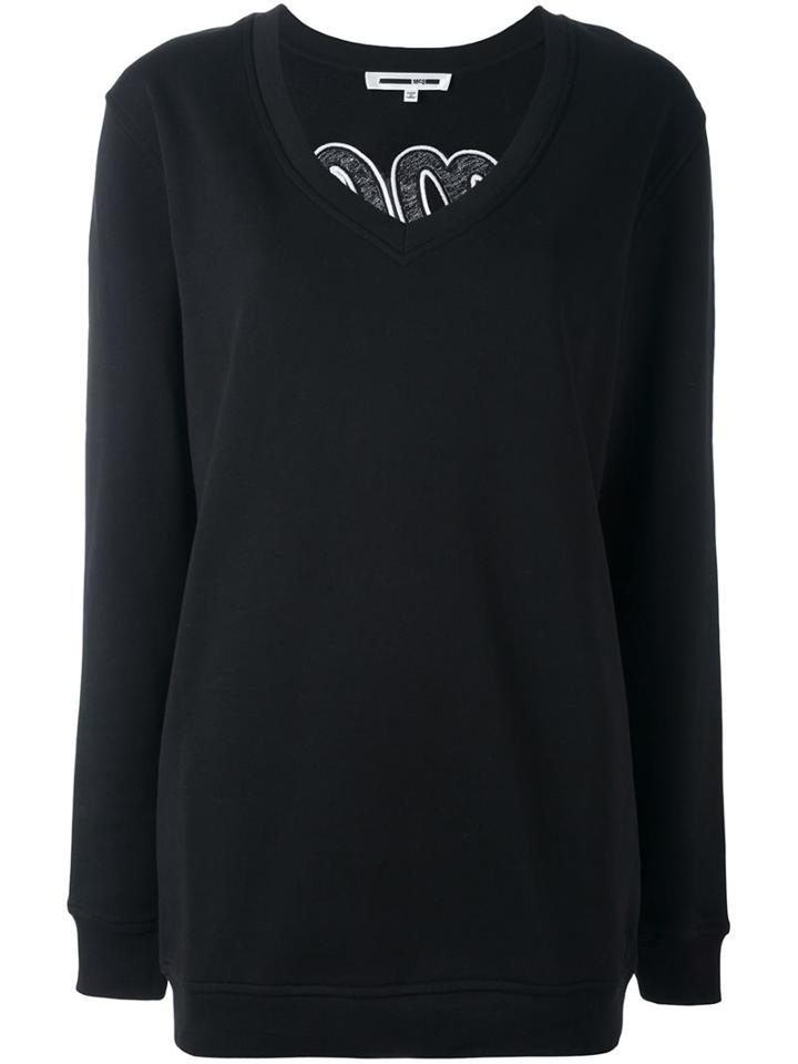 Mcq Alexander Mcqueen Carpet Logo Sweatshirt, Women's, Size: Xxs, Black, Cotton