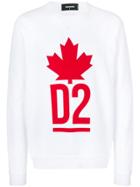 Dsquared2 D2 Logo Sweatshirt - White
