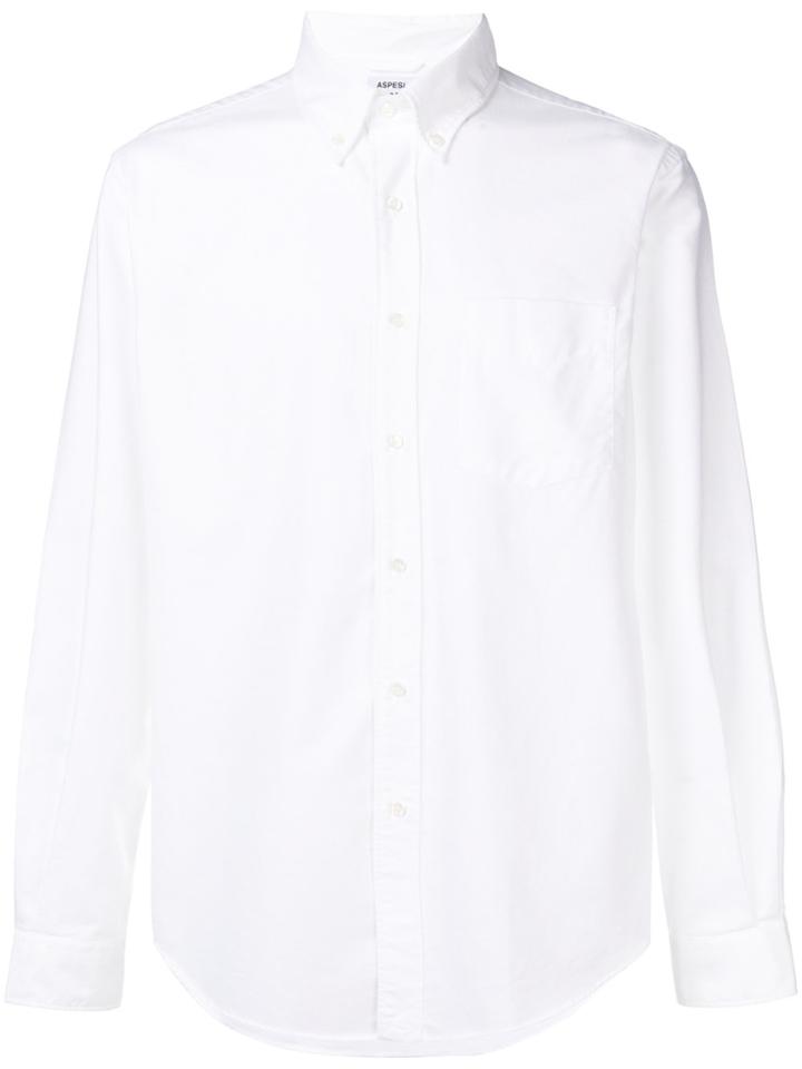 Aspesi Plain Button Shirt - White