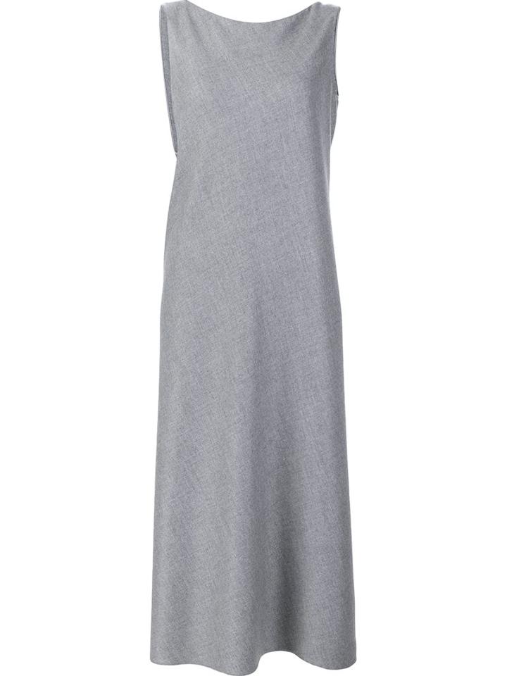 Peter Cohen V-neck Dress, Women's, Size: Small, Grey, Cashmere