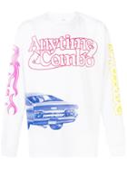 Calvin Klein Jeans Est. 1978 Modernist Graphic Long Sleeve Top - White