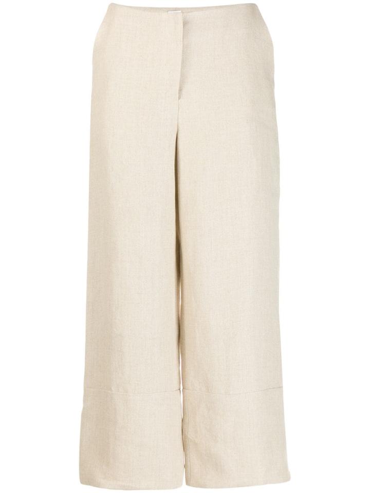 Rosie Assoulin Classic Cropped Trousers - Neutrals