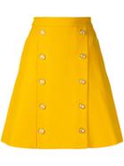 Macgraw - Solar Skirt - Women - Polyester/wool - 10, Yellow/orange, Polyester/wool