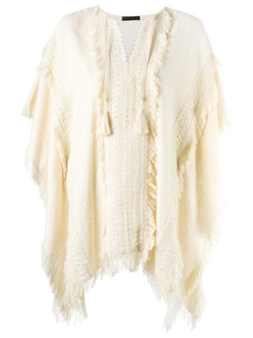 Talie Nk Bouclé Poncho, Women's, Cotton