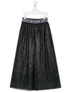 Balmain Kids Teen Logo Waistband Skirt - Black