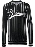 Balmain Logo Crewneck Sweater - Black