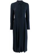 Les Copains Shirt Midi Dress - Blue