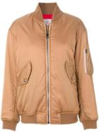 As65 Shoe Lace Bomber Jacket - Brown