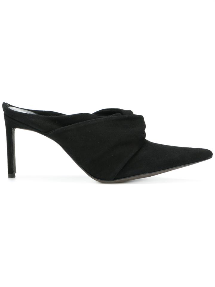 Haider Ackermann Twisted Detail Pointed Mules - Black