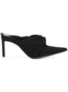 Haider Ackermann Twisted Detail Pointed Mules - Black