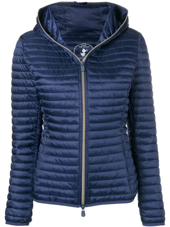 Save The Duck Nylon Puffer Jacket - Blue