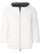 Herno Funnel Neck Padded Coat - White