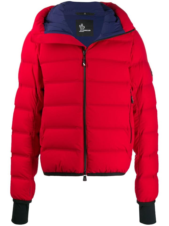Moncler Grenoble Zipped Puffer Jacket - Red