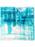 Printed Scarf, Women's, Blue, Chanel Vintage