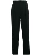 Emporio Armani Loose Tailored Trousers - Black