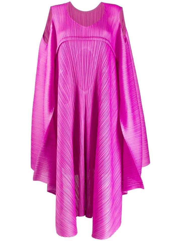 Pleats Please By Issey Miyake Draped Style Dress - Pink