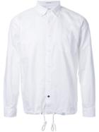 Bedwin & The Heartbreakers Drawstring Button Down Shirt, Men's, Size: 1, White, Cotton