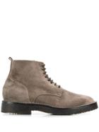Buttero Lace-up Boots - Grey