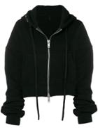 Unravel Project Oversized Hooded Jacket - Black