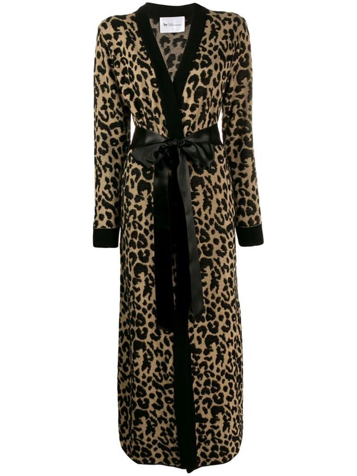 Blumarine Leopard Print Cardi-coat - Neutrals