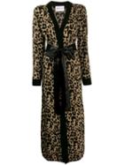 Blumarine Leopard Print Cardi-coat - Neutrals
