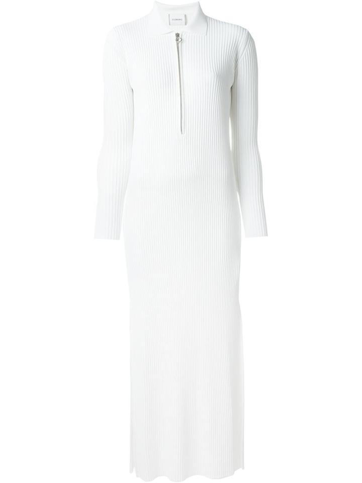 Iceberg Pleated Zip Dress