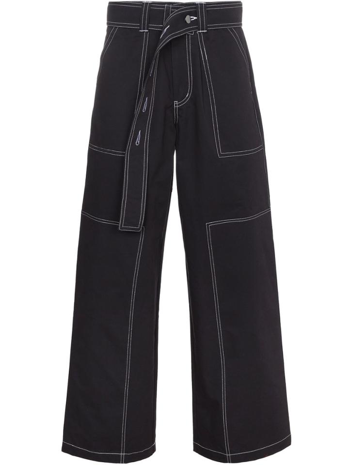 Liam Hodges Belted Work Trousers - Blue