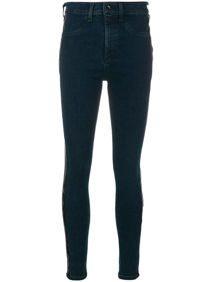 Rag & Bone Skinny Jeans With Side Band - Blue