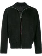 Prada Zipped Roll Neck Jacket - Black