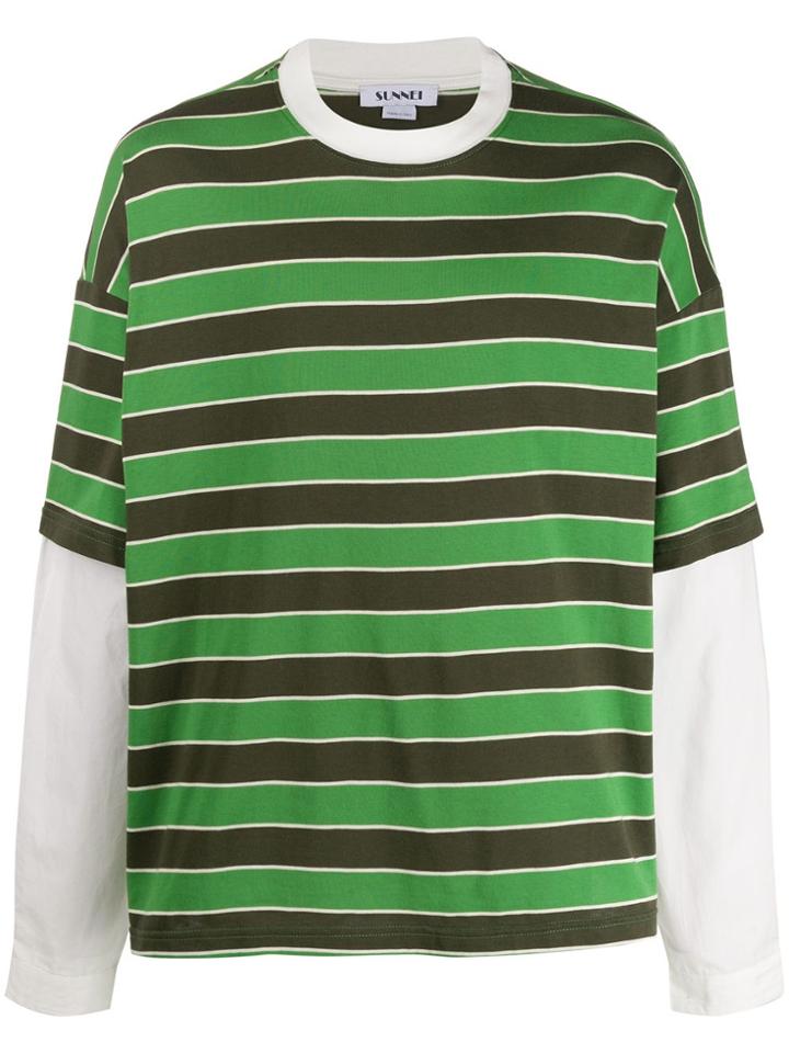 Sunnei Double Over Tshirt - Green