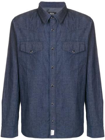 A.p.c. Woody Shirt - Blue