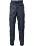Thom Browne Elasticated Cuffs Track Pants, Men's, Size: 3, Blue, Cotton/polyester