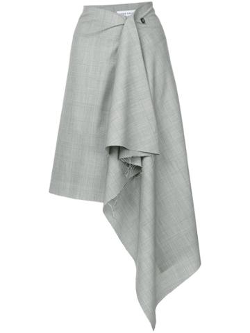 Anne Karine Thorbj0rnsen Draped Wrap Skirt - Grey