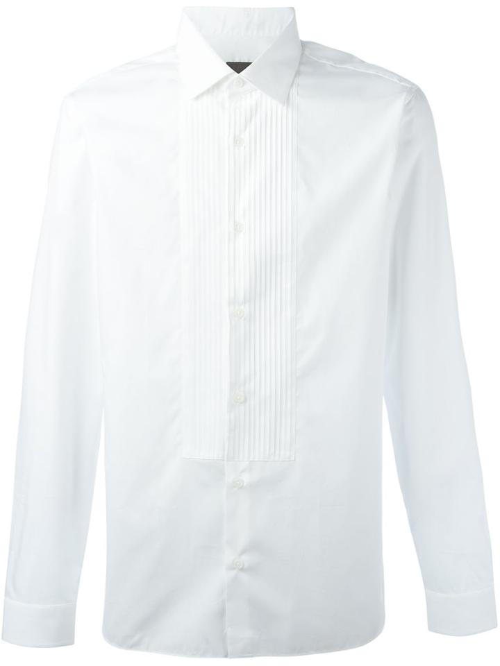 Z Zegna Classic Button Down Shirt, Men's, Size: 39, White, Cotton