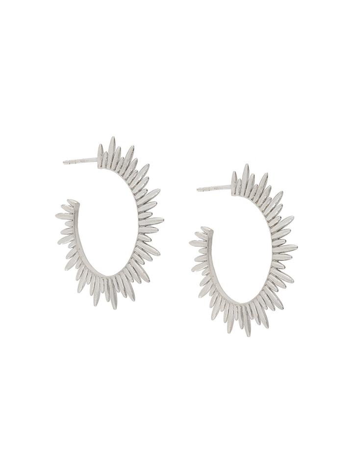 Rachel Jackson Sunrays Hoop Earrings - Metallic