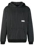 Rta Vertical Stripe Hoodie - Black