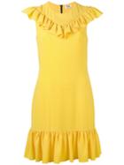 Sonia By Sonia Rykiel - Sleeveless Ruffle Dress - Women - Triacetate/polyester/viscose - 46, Yellow/orange, Triacetate/polyester/viscose