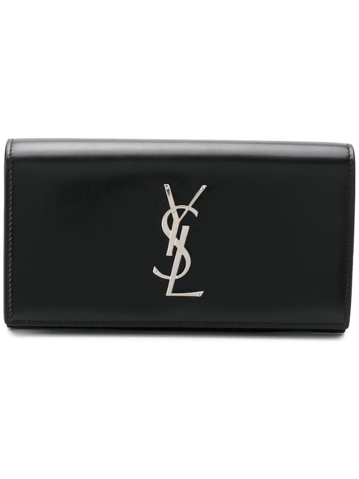 Saint Laurent Large Logo Wallet - Black