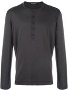 Dolce & Gabbana Henley T-shirt, Men's, Size: 56, Grey, Cotton