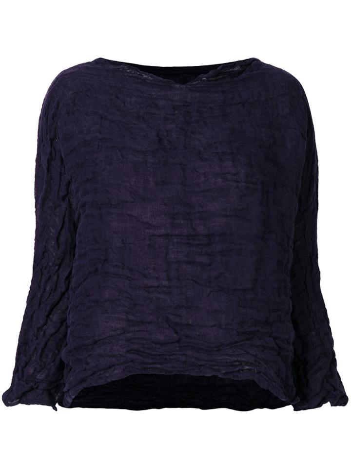 Daniela Gregis Wrinkled Blouse - Pink & Purple