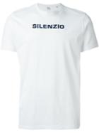 Aspesi Silenzio Print T-shirt, Men's, Size: Xl, White, Cotton