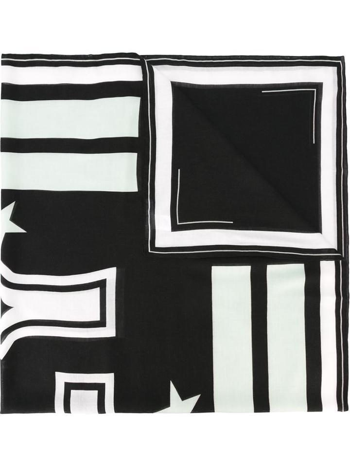 Givenchy - 17 Print Scarf - Men - Modal/cashmere - One Size, Black, Modal/cashmere