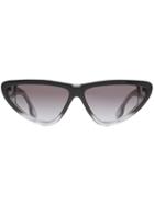 Burberry Gradient Detail Triangular Frame Sunglasses - Black