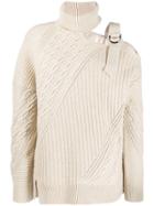 Jonathan Simkhai Buckled Shoulder Jumper - Neutrals