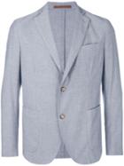 Eleventy Two Button Blazer, Men's, Size: 56, Grey, Cotton/elastodiene/acetate/pbt Elite