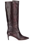 L'autre Chose High Kitten-heel Boots - Purple