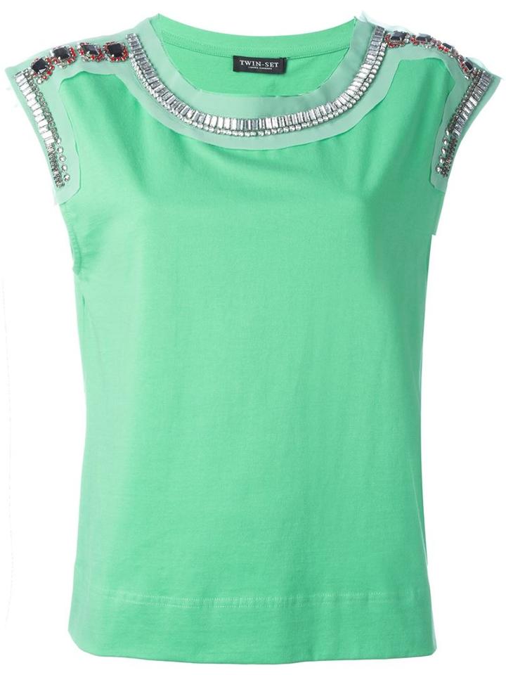 Twin-set Embellished Tank